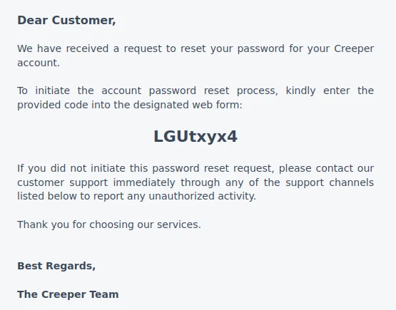 Forgot your password? 2 A customer requesting an auto draft password.