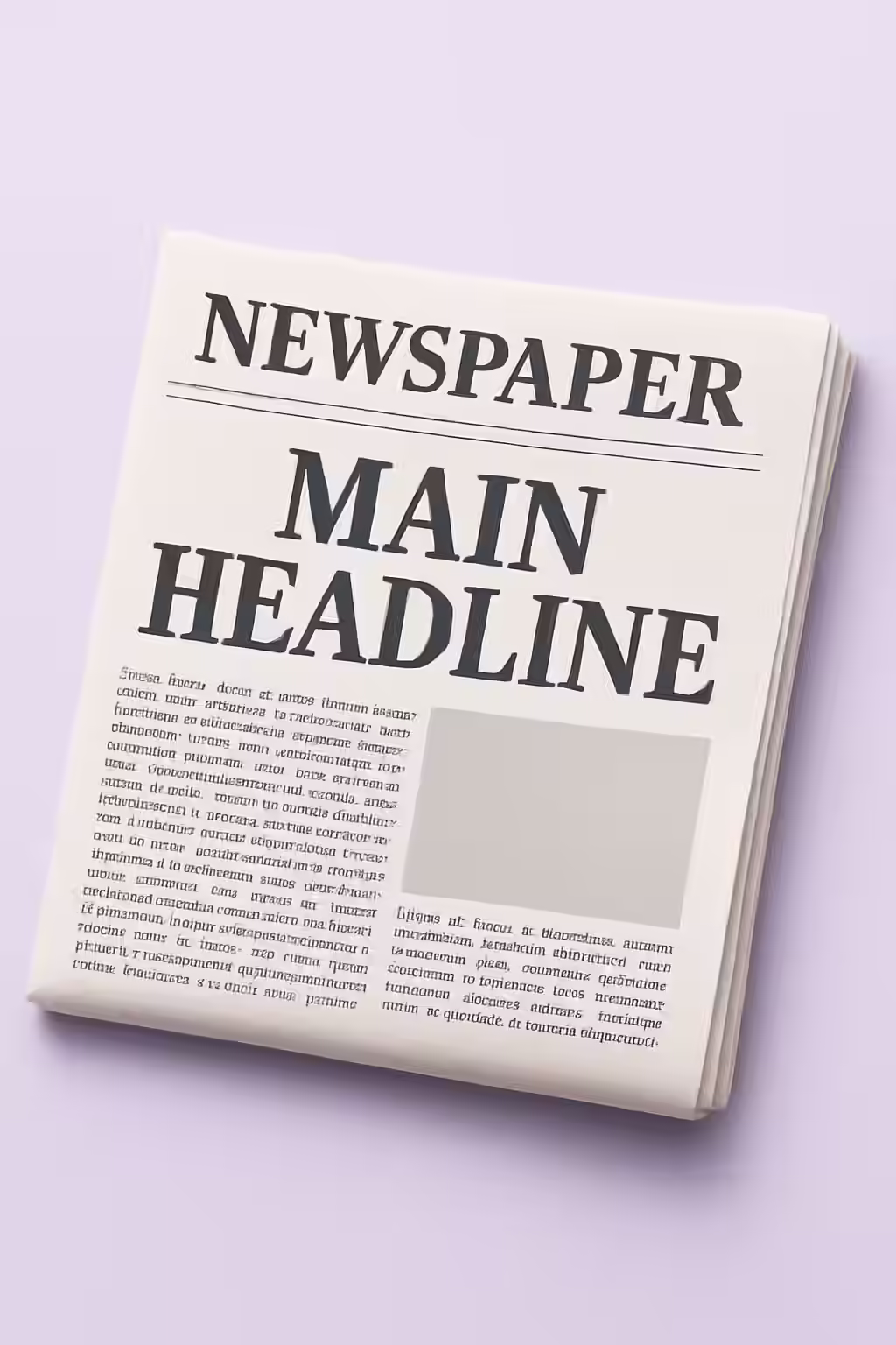 The Headline: A Guide to the H1 Tag 1 An illustration of a newspaper with a clear and logical main headline, symbolizing the importance of the H1 tag.