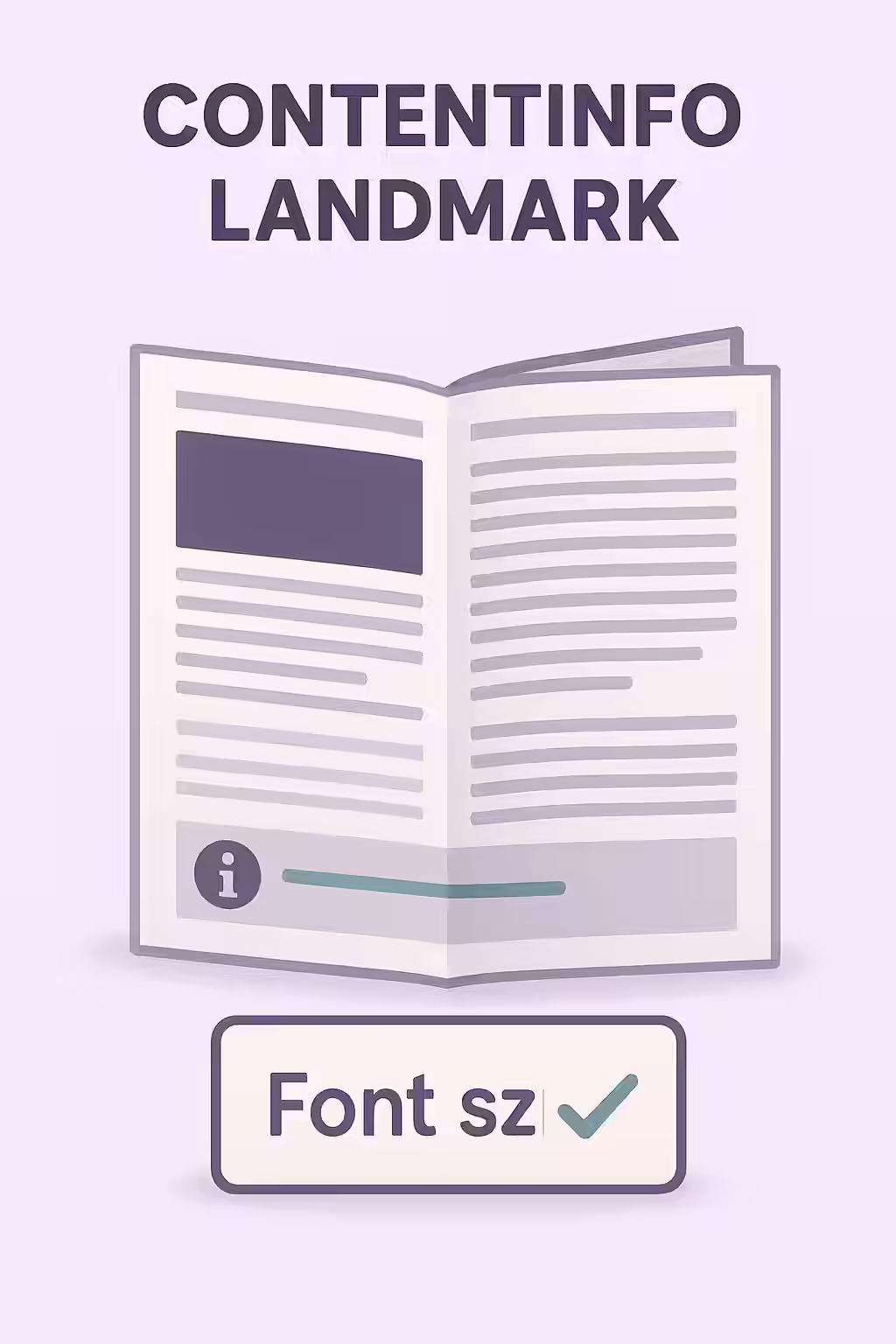 The Foundation: A Guide to the Contentinfo Landmark 1 An illustration of a newspaper with a clear and logical footer, symbolizing the importance of the contentinfo landmark.