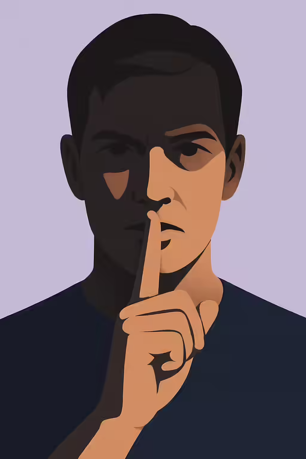The Sound of Silence: A Guide to Presentational Roles 1 An illustration of a person with their finger to their lips, symbolizing the silent, non-interactive nature of presentational roles.