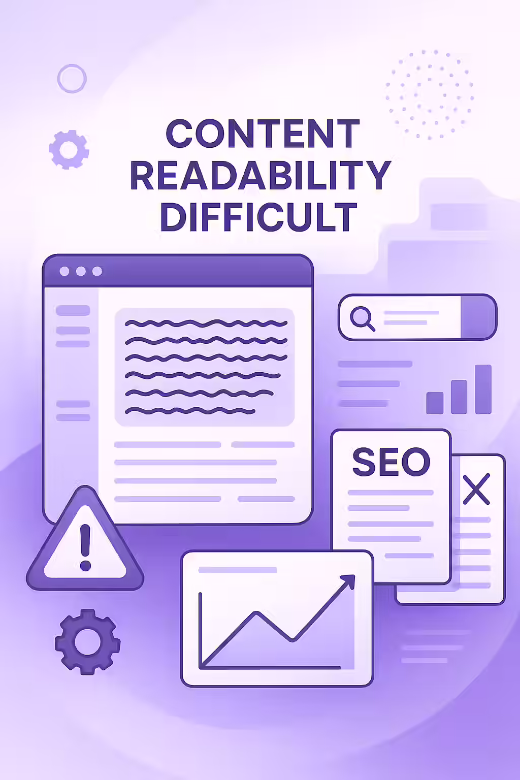 From Tangled Mess to Clear Message: Conquering Difficult Readability 2 An illustration showing a tangled line being straightened out, symbolizing the process of improving readability.
