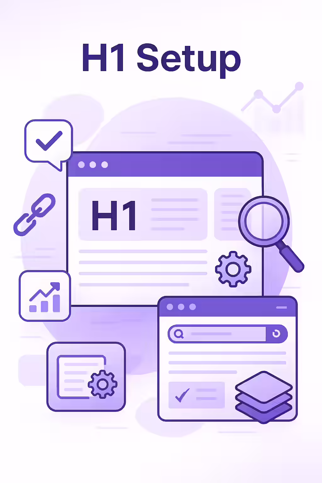 The Masterpiece of Headings: A Guide to Perfect H1 Setup 1 An illustration of a blueprint for a perfectly structured H1 tag, symbolizing the importance of proper H1 setup.
