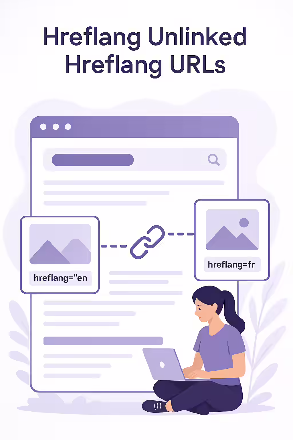 The Missing Link: Why Unlinked Hreflang URLs Are an SEO Problem 1 An illustration showing a website with a broken internal link leading to an orphan page, despite it being referenced in the hreflang tags.
