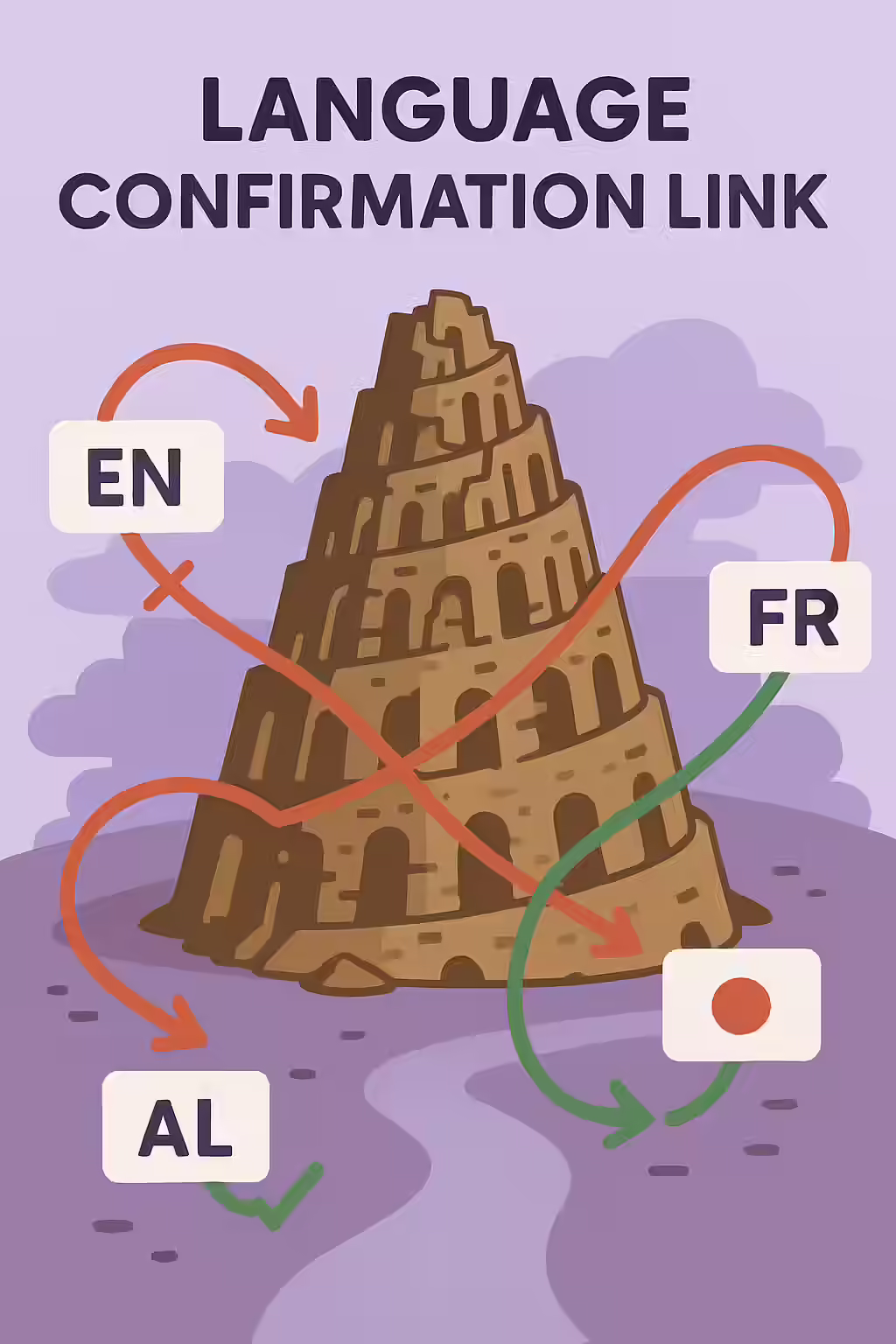 The Tower of Babel: A Guide to Inconsistent Language and Region Confirmation Links 1 An illustration of two hands failing to connect, symbolizing a broken reciprocal hreflang link.