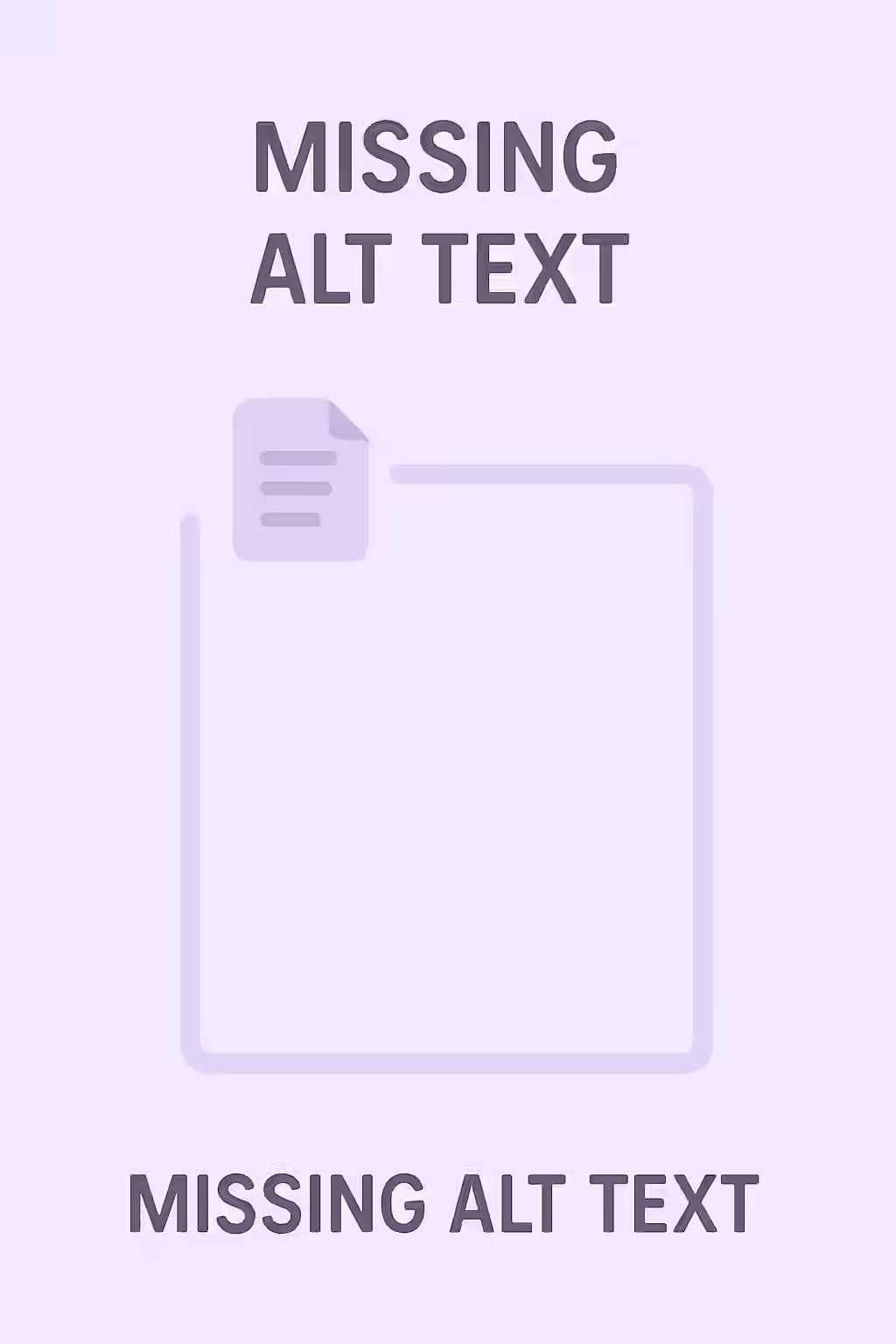 The Silent Image: A Guide to Writing Effective Alt Text 1 An illustration of an image with a blank, empty alt text tag.