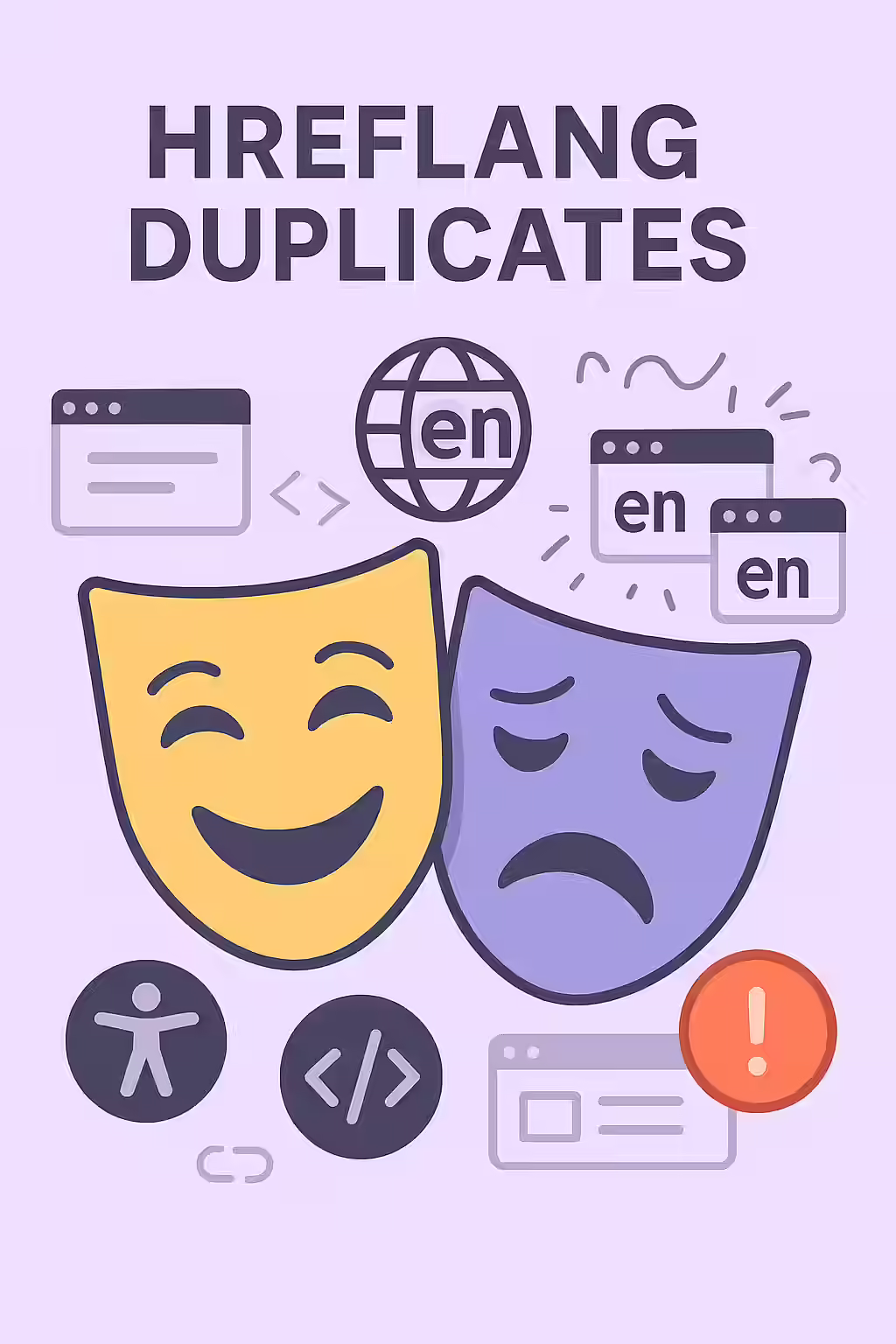 Conflicting Signals: How Multiple Hreflang Entries Confuse Search Engines 1 An illustration of two conflicting signposts for the same destination, symbolizing the confusion from multiple hreflang entries.
