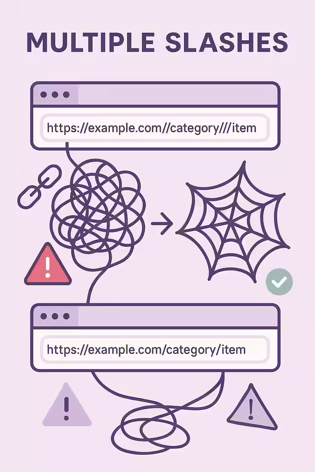 Untangling Your URLs: A Guide to Fixing Multiple Slashes 1 An illustration of a tangled web, symbolizing the confusion caused by multiple slashes in URLs.