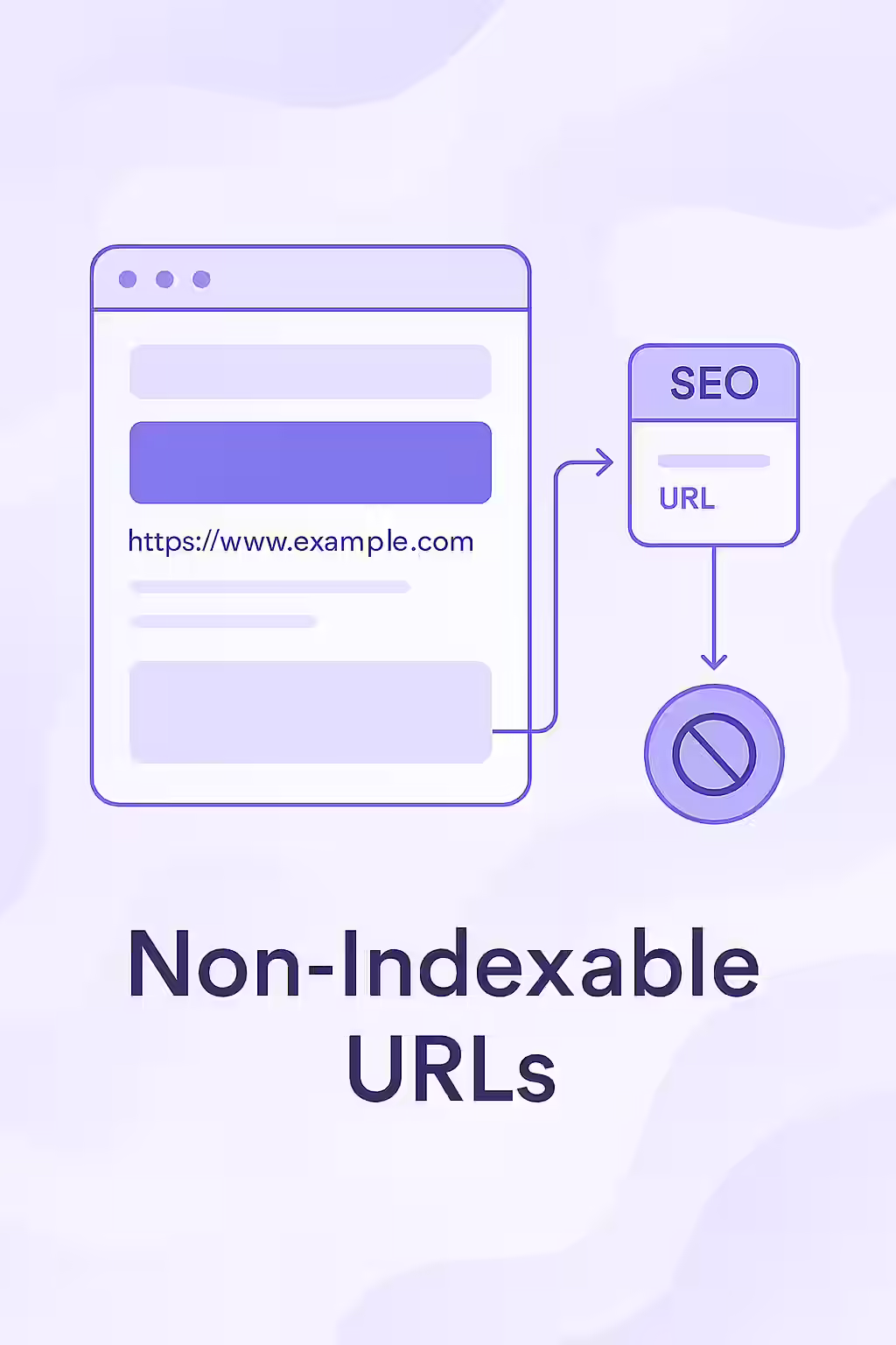 The Invisible Website: A Guide to Non-Indexable URLs 1 An illustration of an invisible webpage, symbolizing a non-indexable URL.