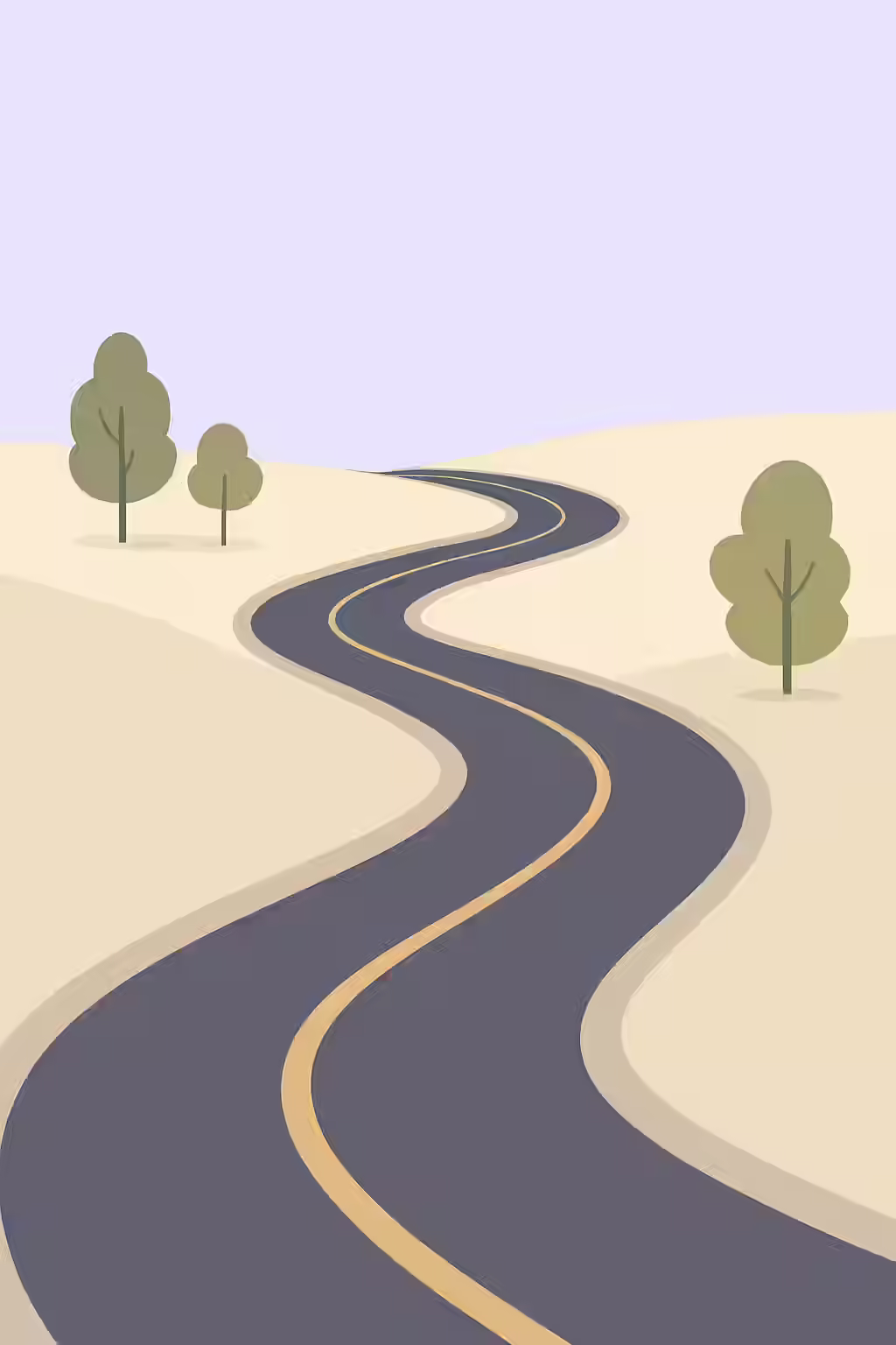 An illustration of a long and winding road, symbolizing the importance of fixing page titles over 561 pixels.