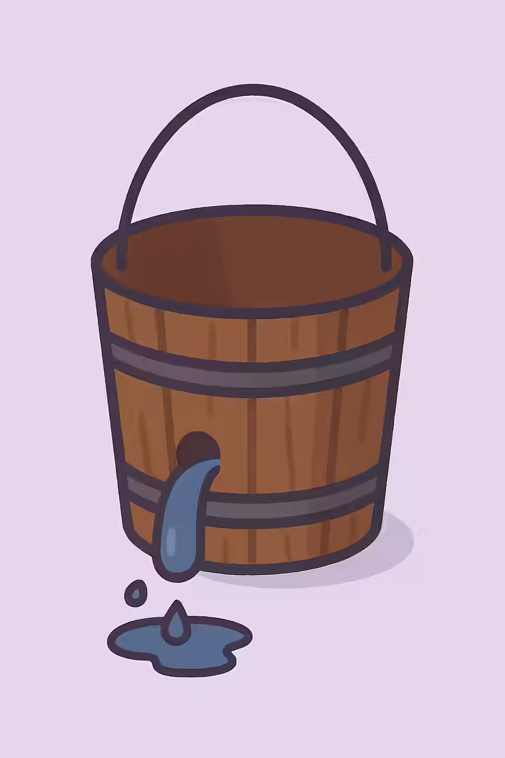 Pages With High External Outlinks: Don't Let Your SEO Juice Leak 1 Leaky bucket illustration representing link equity loss from high external outlinks