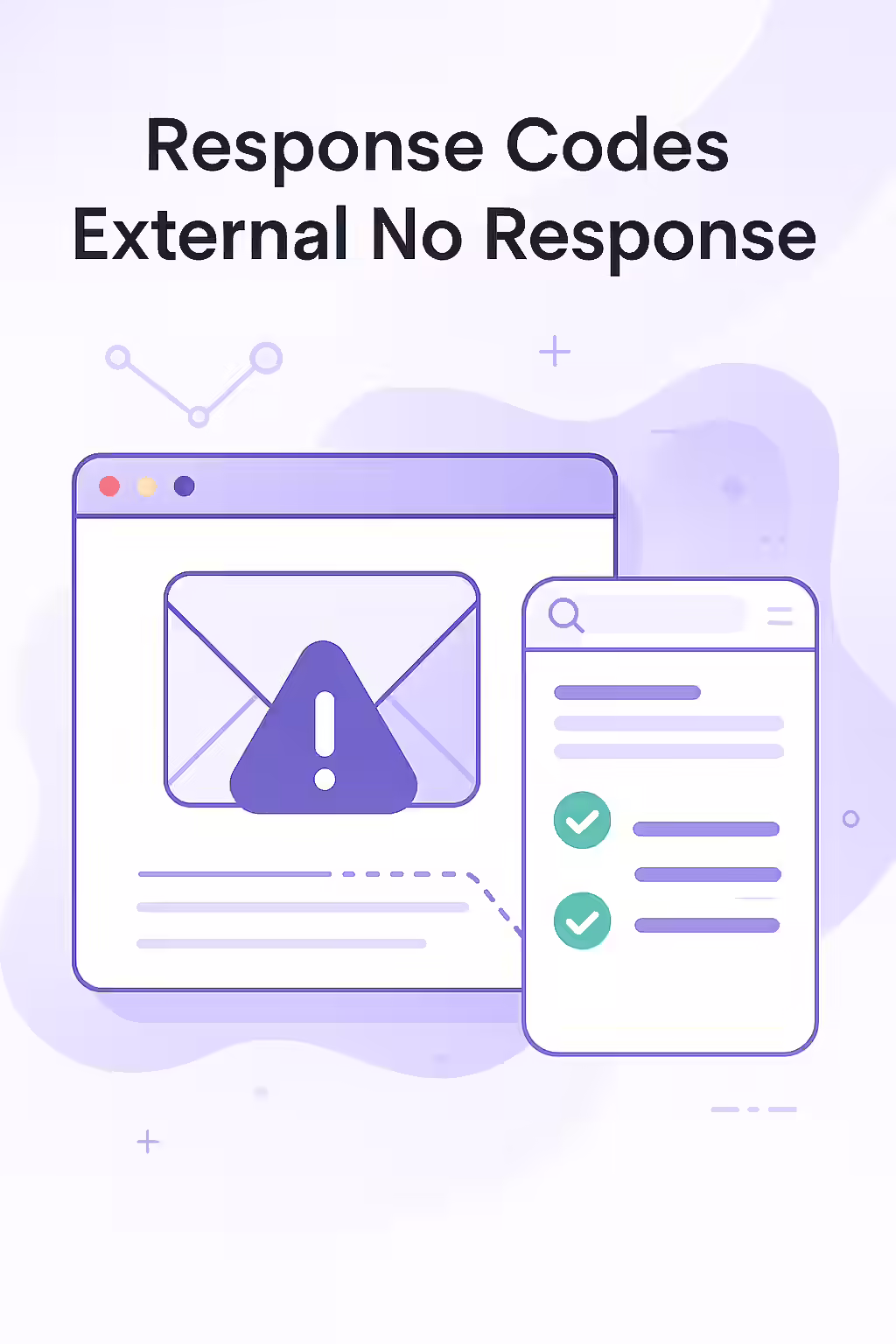 When the Web Goes Silent: A Guide to External No Response Errors 1 An illustration of a robot knocking on a door with a 'closed' sign, symbolizing an external no response error.