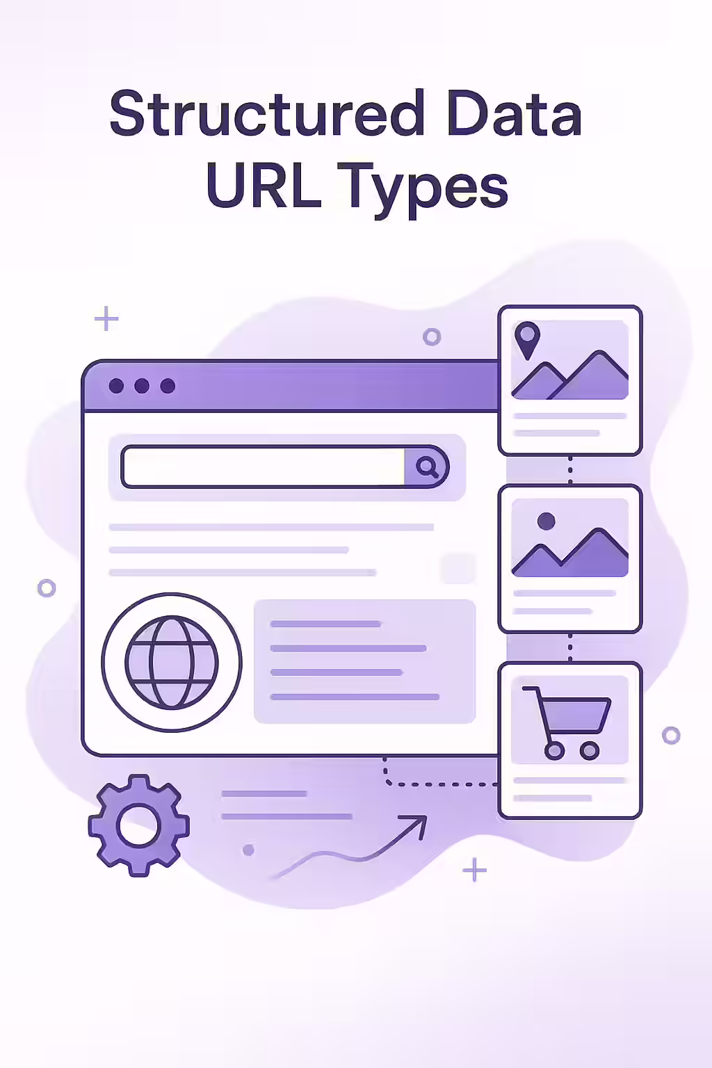 The Language of Search: A Guide to Structured Data URL Types 1 An illustration of a library with different sections for different types of books, symbolizing the importance of using the right structured data URL types.