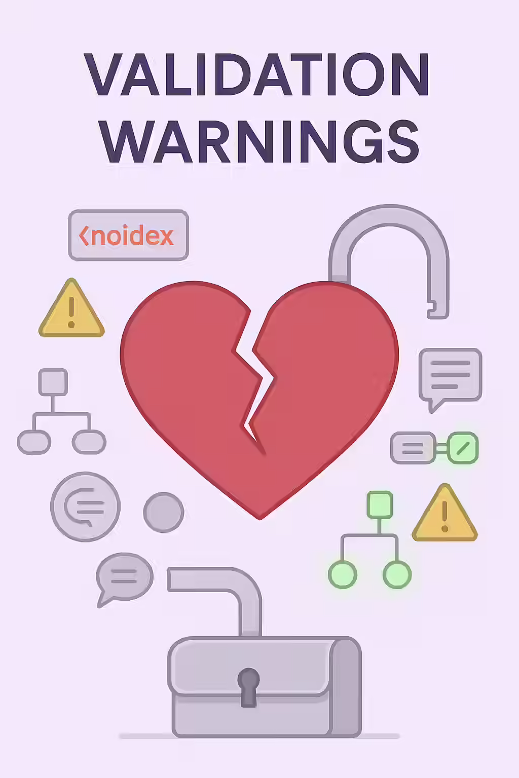The Broken Promise: A Guide to Validation Warnings in Structured Data 1 An illustration of a broken promise, symbolizing the importance of fixing validation warnings in structured data.