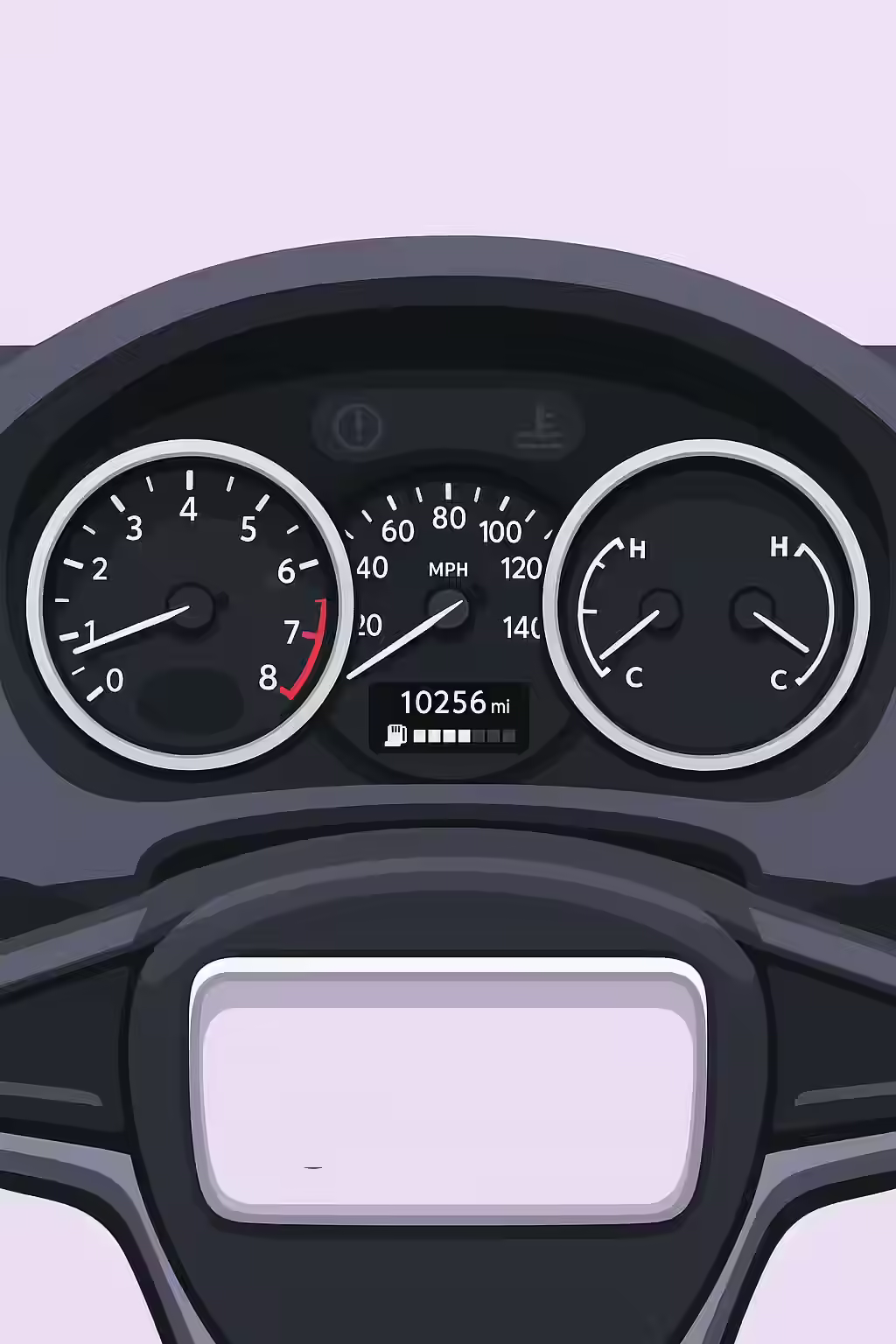 Gauging Success: A Guide to Accessible ARIA Meter Nodes 2 An illustration of a car's dashboard, symbolizing the importance of clearly labeled ARIA meter nodes.
