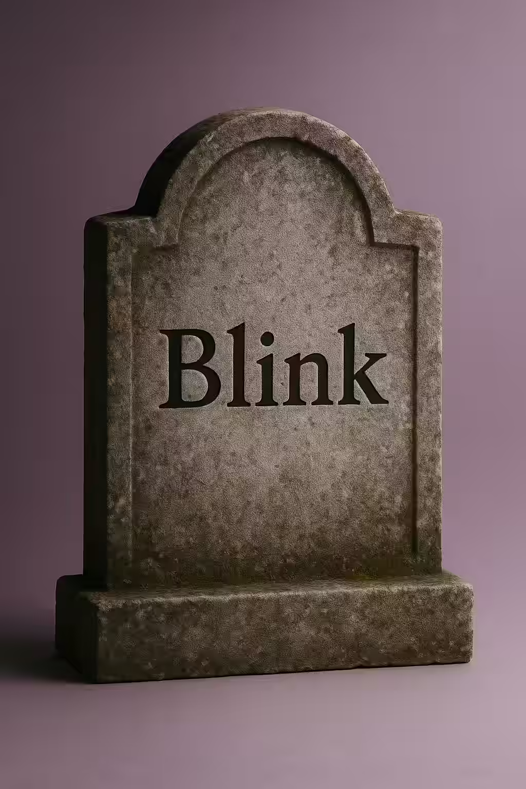 The Ghost of Geocities Past: A Guide to the Deprecated Blink Element 2 An illustration of a tombstone, symbolizing the deprecated status of the blink element.