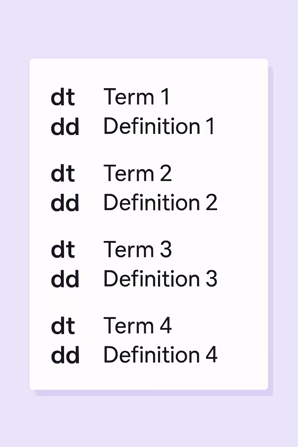 Keeping it in Order: A Guide to Ordered <dt> and <dd> Groups in <dl>s 1 dl dt dd order