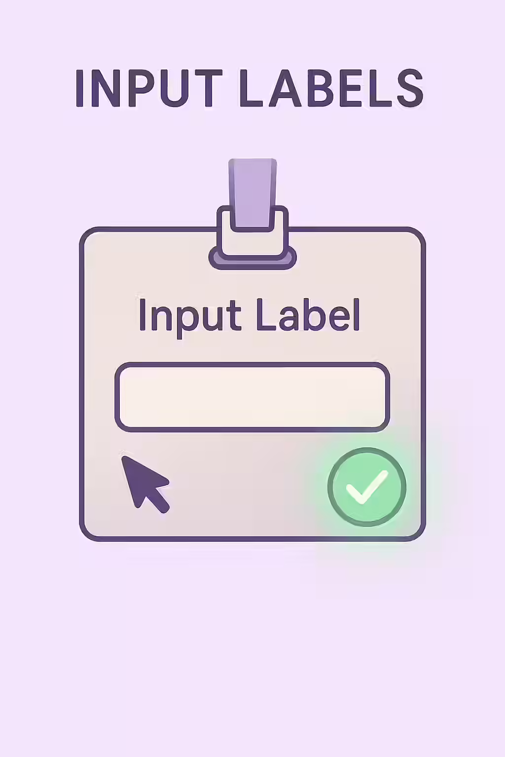 What's in a Name? A Guide to Form Input Labels 1 An illustration of a name tag, symbolizing the importance of giving your form input elements a label.