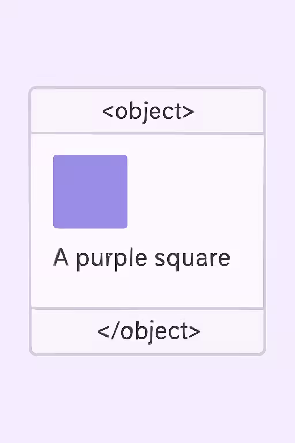 An illustration of an object with a clear and descriptive alternate text, symbolizing the importance of alternate text for object elements.