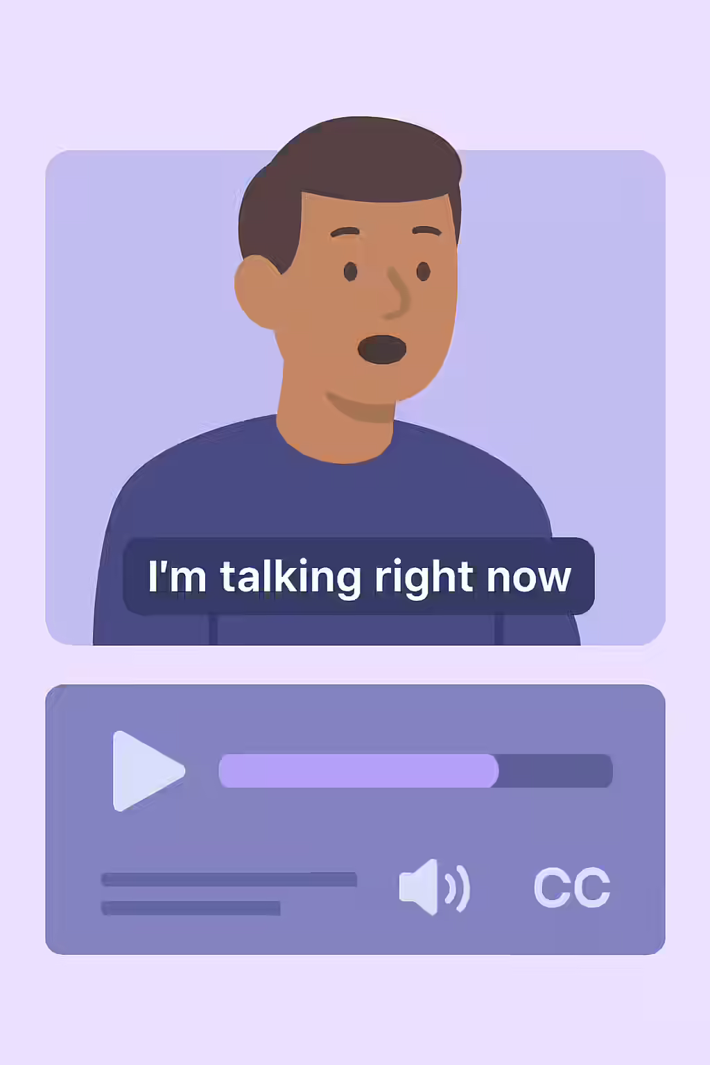 The Silent Screen: A Guide to Captions for Video Elements 1 An illustration of a video with captions, symbolizing the importance of captions for video elements.