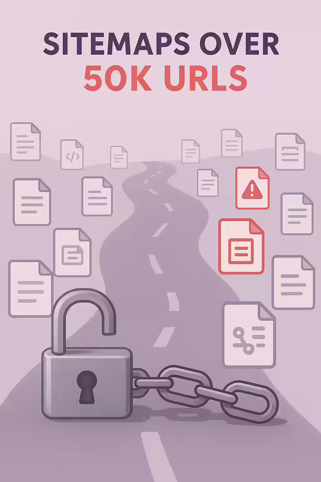 The Never-Ending Story: A Guide to XML Sitemaps with Over 50k URLs 1 An illustration of a never-ending road, symbolizing the importance of fixing XML sitemaps with over 50k URLs.